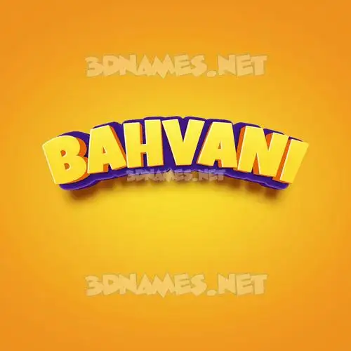 bahvani in Orange Toon style - 3D name wallpaper bahvani in Orange Toon style - 3D name wallpaper