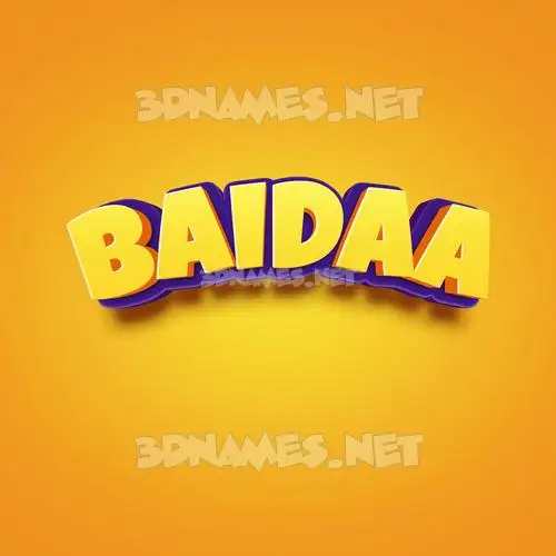 baidaa in Orange Toon style - 3D name wallpaper baidaa in Orange Toon style - 3D name wallpaper