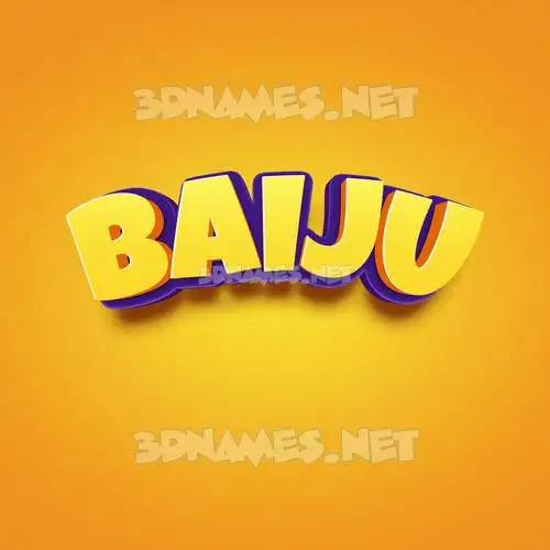 baiju in Orange Toon style - 3D name wallpaper baiju in Orange Toon style - 3D name wallpaper