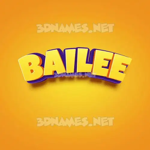 bailee in Orange Toon style - 3D name wallpaper bailee in Orange Toon style - 3D name wallpaper
