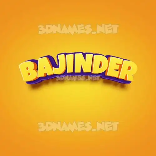 bajinder in Orange Toon style - 3D name wallpaper bajinder in Orange Toon style - 3D name wallpaper
