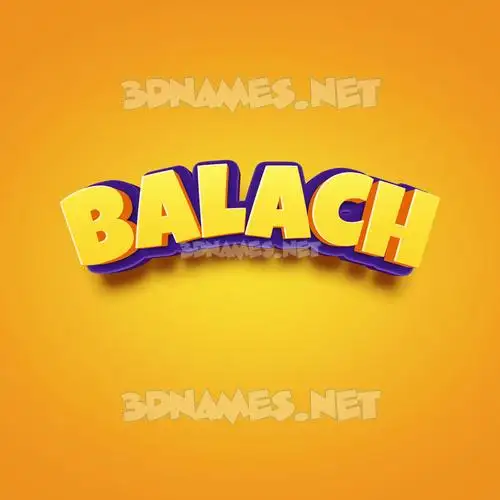 balach in Orange Toon style - 3D name wallpaper balach in Orange Toon style - 3D name wallpaper