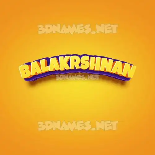 balakrshnan in Orange Toon style - 3D name wallpaper balakrshnan in Orange Toon style - 3D name wallpaper