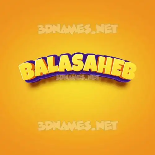 balasaheb in Orange Toon style - 3D name wallpaper balasaheb in Orange Toon style - 3D name wallpaper