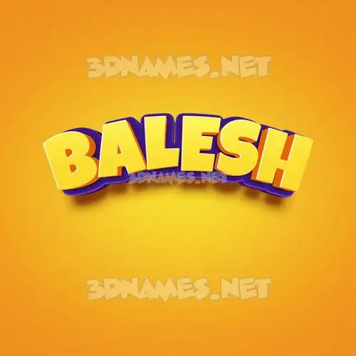 balesh in Orange Toon style - 3D name wallpaper balesh in Orange Toon style - 3D name wallpaper