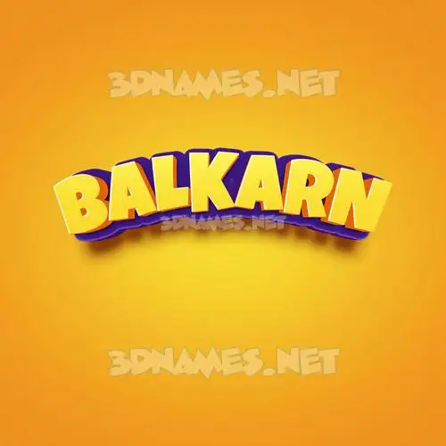 balkarn in Orange Toon style - 3D name wallpaper balkarn in Orange Toon style - 3D name wallpaper