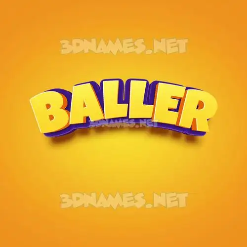 baller in Orange Toon style - 3D name wallpaper baller in Orange Toon style - 3D name wallpaper