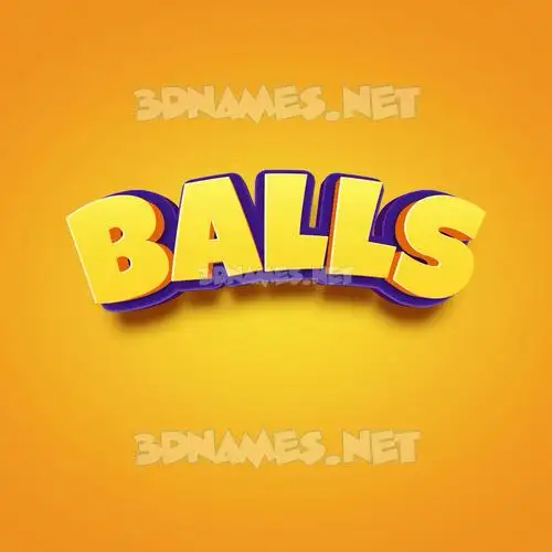 balls in Orange Toon style - 3D name wallpaper balls in Orange Toon style - 3D name wallpaper
