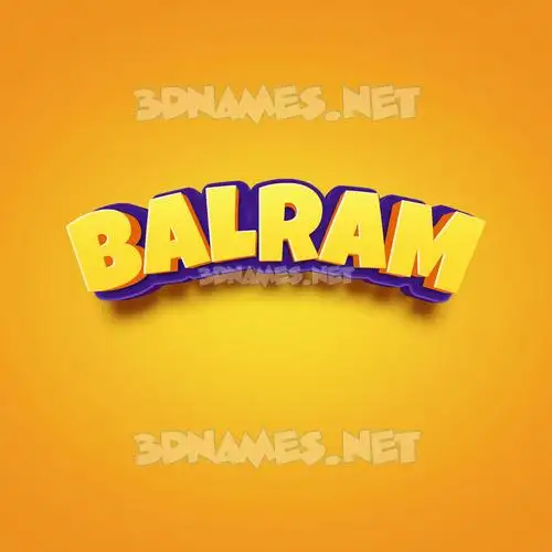 balram in Orange Toon style - 3D name wallpaper balram in Orange Toon style - 3D name wallpaper