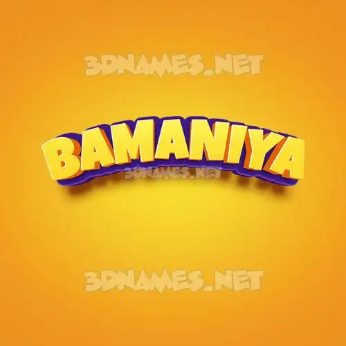 bamaniya in Orange Toon style - 3D name wallpaper bamaniya in Orange Toon style - 3D name wallpaper