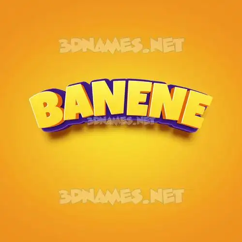 banene in Orange Toon style - 3D name wallpaper banene in Orange Toon style - 3D name wallpaper
