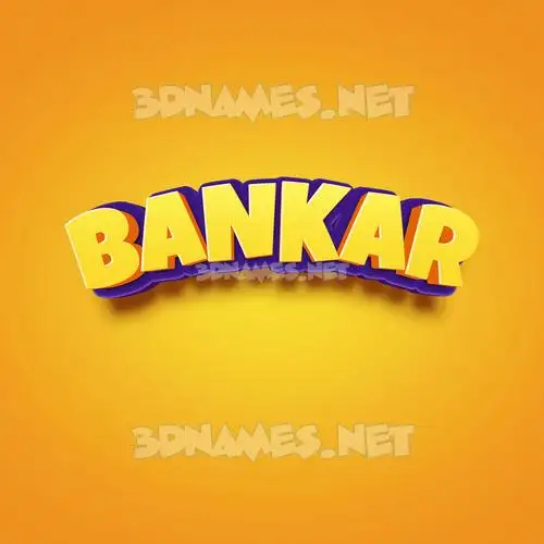 bankar in Orange Toon style - 3D name wallpaper bankar in Orange Toon style - 3D name wallpaper