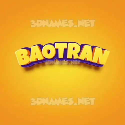 baotran in Orange Toon style - 3D name wallpaper baotran in Orange Toon style - 3D name wallpaper