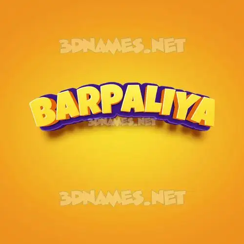 barpaliya in Orange Toon style - 3D name wallpaper barpaliya in Orange Toon style - 3D name wallpaper