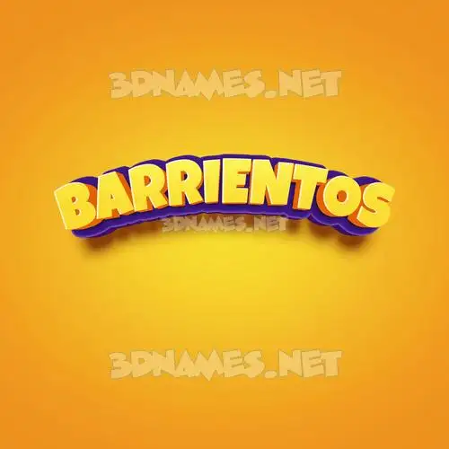 barrientos in Orange Toon style - 3D name wallpaper barrientos in Orange Toon style - 3D name wallpaper