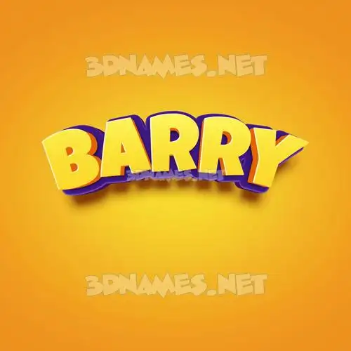 barry in Orange Toon style - 3D name wallpaper barry in Orange Toon style - 3D name wallpaper