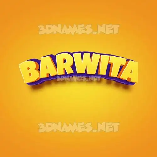 barwita in Orange Toon style - 3D name wallpaper barwita in Orange Toon style - 3D name wallpaper