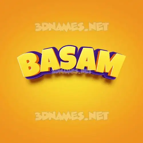 basam in Orange Toon style - 3D name wallpaper basam in Orange Toon style - 3D name wallpaper