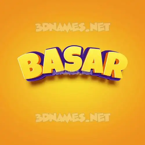 basar in Orange Toon style - 3D name wallpaper basar in Orange Toon style - 3D name wallpaper