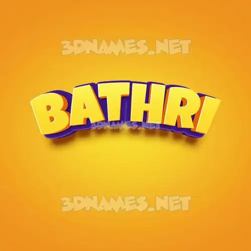 bathri in Orange Toon style - 3D name wallpaper bathri in Orange Toon style - 3D name wallpaper