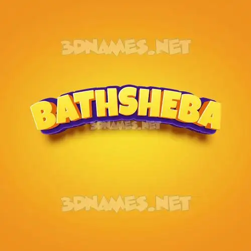 bathsheba in Orange Toon style - 3D name wallpaper bathsheba in Orange Toon style - 3D name wallpaper