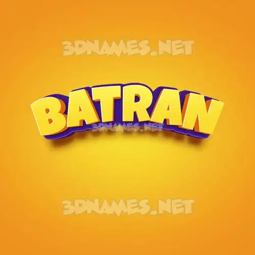 batran in Orange Toon style - 3D name wallpaper batran in Orange Toon style - 3D name wallpaper