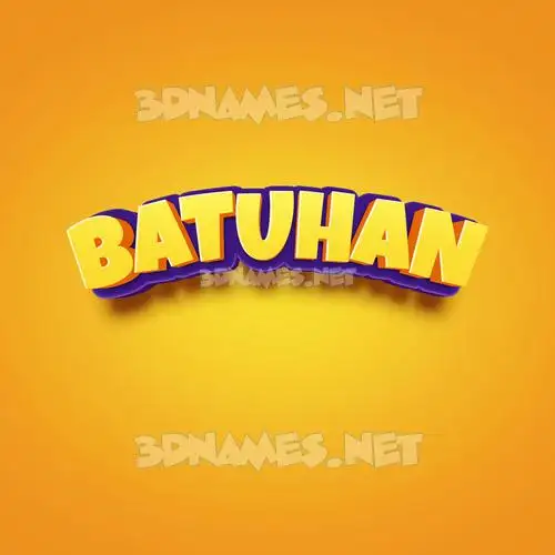 batuhan in Orange Toon style - 3D name wallpaper batuhan in Orange Toon style - 3D name wallpaper