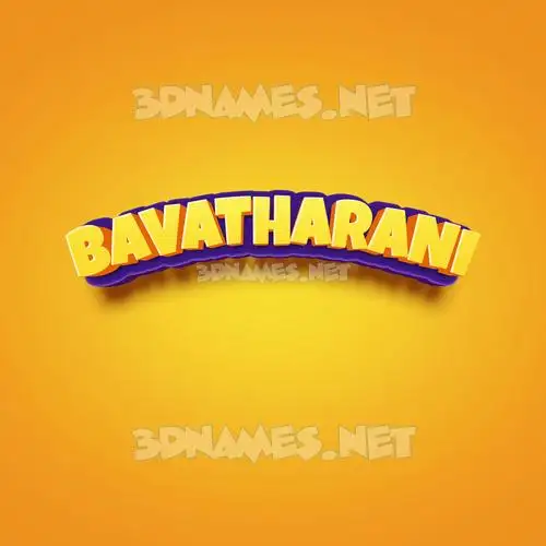 bavatharani in Orange Toon style - 3D name wallpaper bavatharani in Orange Toon style - 3D name wallpaper