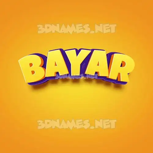 bayar in Orange Toon style - 3D name wallpaper bayar in Orange Toon style - 3D name wallpaper