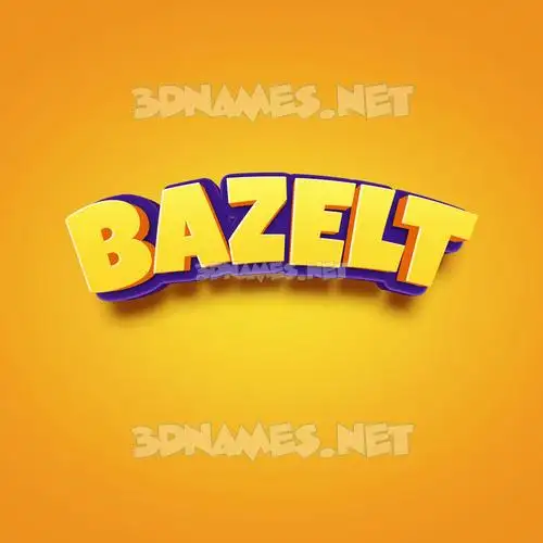 bazelt in Orange Toon style - 3D name wallpaper bazelt in Orange Toon style - 3D name wallpaper