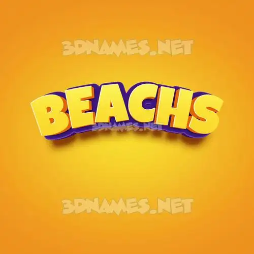 beachs in Orange Toon style - 3D name wallpaper beachs in Orange Toon style - 3D name wallpaper