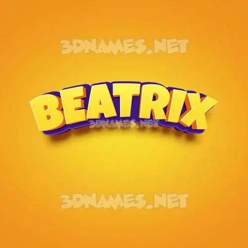 beatrix in Orange Toon style - 3D name wallpaper beatrix in Orange Toon style - 3D name wallpaper
