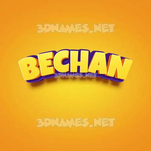 bechan in Orange Toon style - 3D name wallpaper bechan in Orange Toon style - 3D name wallpaper