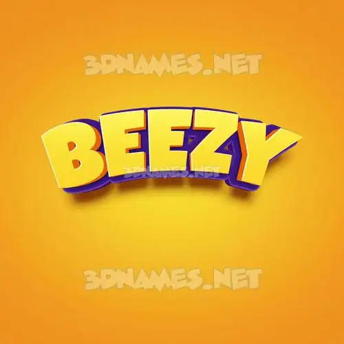 beezy in Orange Toon style - 3D name wallpaper beezy in Orange Toon style - 3D name wallpaper