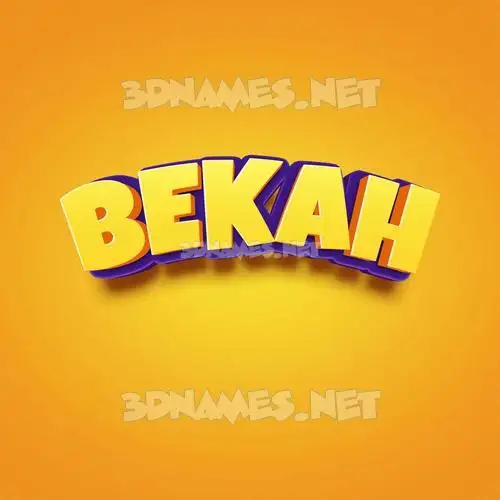 bekah in Orange Toon style - 3D name wallpaper bekah in Orange Toon style - 3D name wallpaper