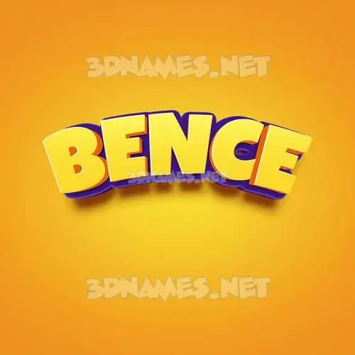bence in Orange Toon style - 3D name wallpaper bence in Orange Toon style - 3D name wallpaper