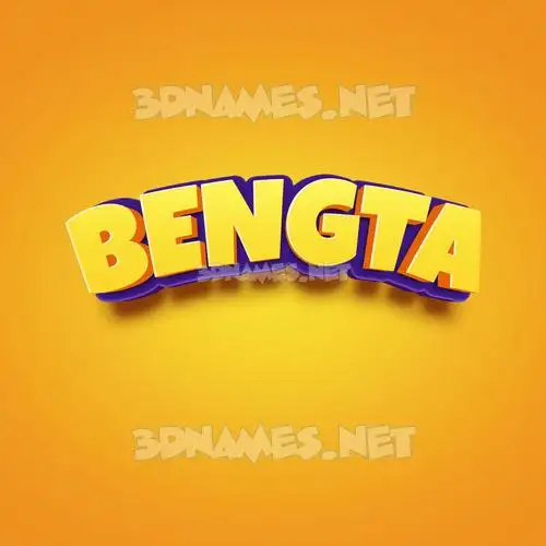 bengta in Orange Toon style - 3D name wallpaper bengta in Orange Toon style - 3D name wallpaper