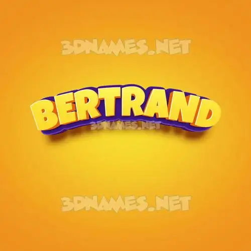 bertrand in Orange Toon style - 3D name wallpaper bertrand in Orange Toon style - 3D name wallpaper