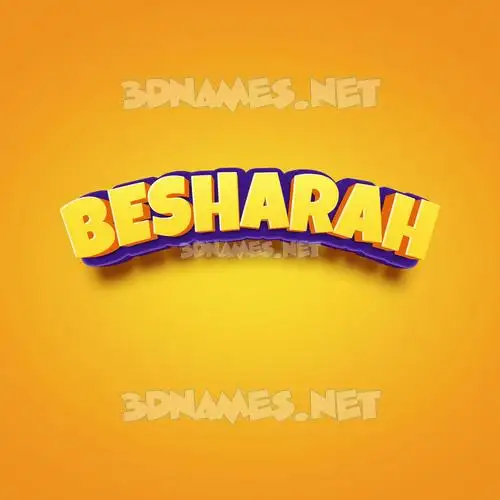 besharah in Orange Toon style - 3D name wallpaper besharah in Orange Toon style - 3D name wallpaper