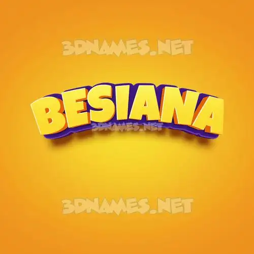 besiana in Orange Toon style - 3D name wallpaper besiana in Orange Toon style - 3D name wallpaper