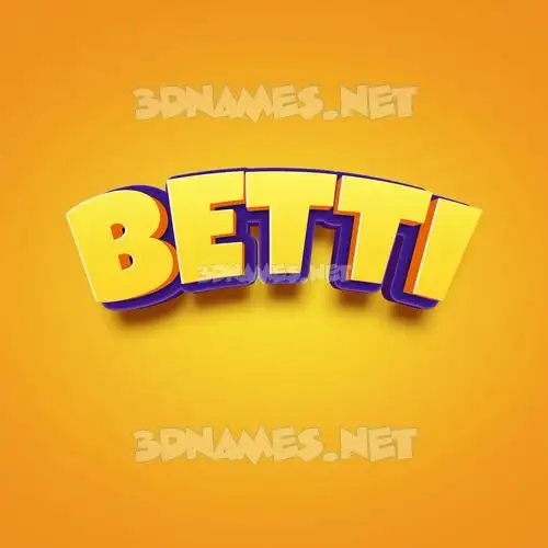 betti in Orange Toon style - 3D name wallpaper betti in Orange Toon style - 3D name wallpaper