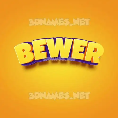 bewer in Orange Toon style - 3D name wallpaper bewer in Orange Toon style - 3D name wallpaper