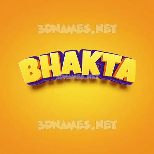 bhakta in Orange Toon style - 3D name wallpaper bhakta in Orange Toon style - 3D name wallpaper