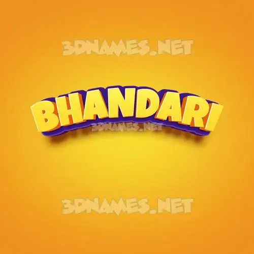 bhandari in Orange Toon style - 3D name wallpaper bhandari in Orange Toon style - 3D name wallpaper