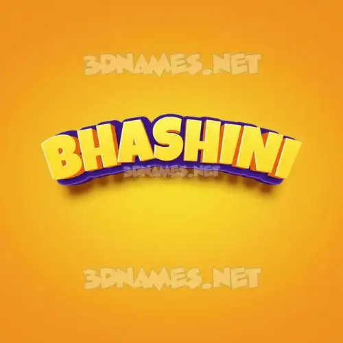 bhashini in Orange Toon style - 3D name wallpaper bhashini in Orange Toon style - 3D name wallpaper