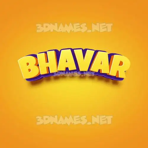 bhavar in Orange Toon style - 3D name wallpaper bhavar in Orange Toon style - 3D name wallpaper
