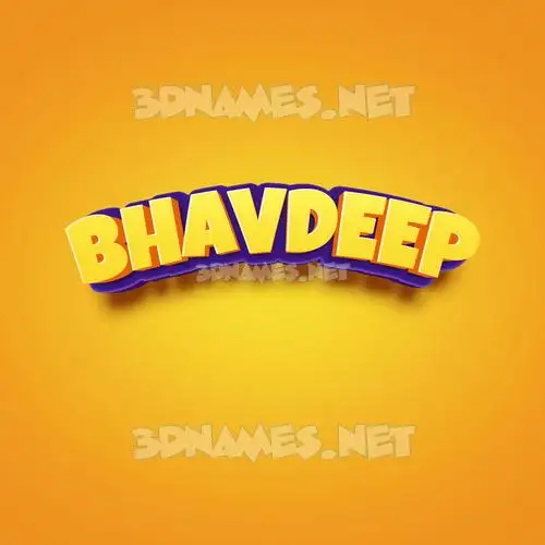 bhavdeep in Orange Toon style - 3D name wallpaper bhavdeep in Orange Toon style - 3D name wallpaper