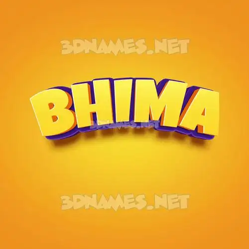 bhima in Orange Toon style - 3D name wallpaper bhima in Orange Toon style - 3D name wallpaper