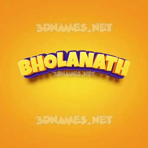 bholanath in Orange Toon style - 3D name wallpaper bholanath in Orange Toon style - 3D name wallpaper