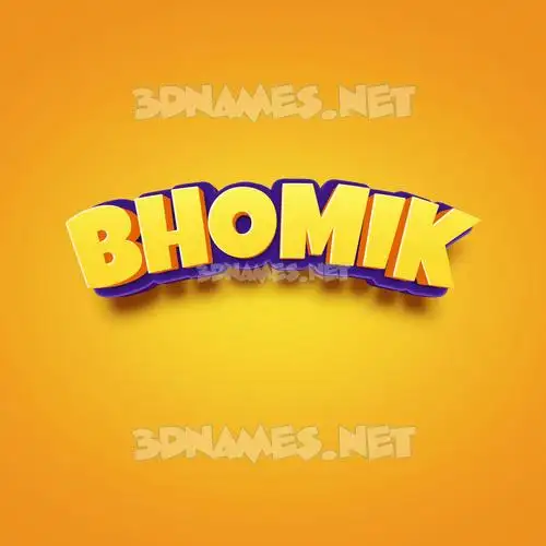 bhomik in Orange Toon style - 3D name wallpaper bhomik in Orange Toon style - 3D name wallpaper